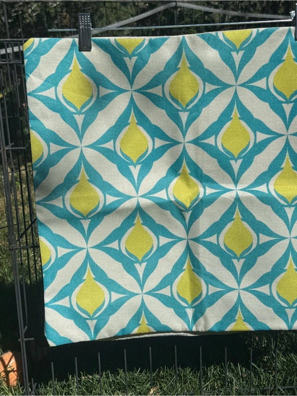 Accent Pillow Covers in Turquoise and Lime, set of 4